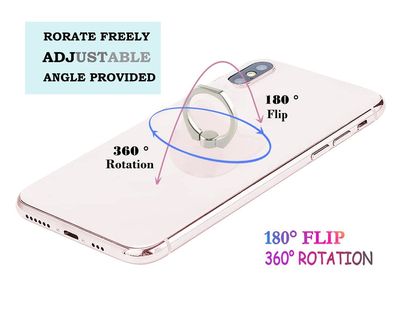 [Australia - AusPower] - Transparent Cat Cell Phone Ring Holder Kickstand,360 Rotation Clear Cat Cell Phone Finger Ring Grip Stand for Phones,Pad 