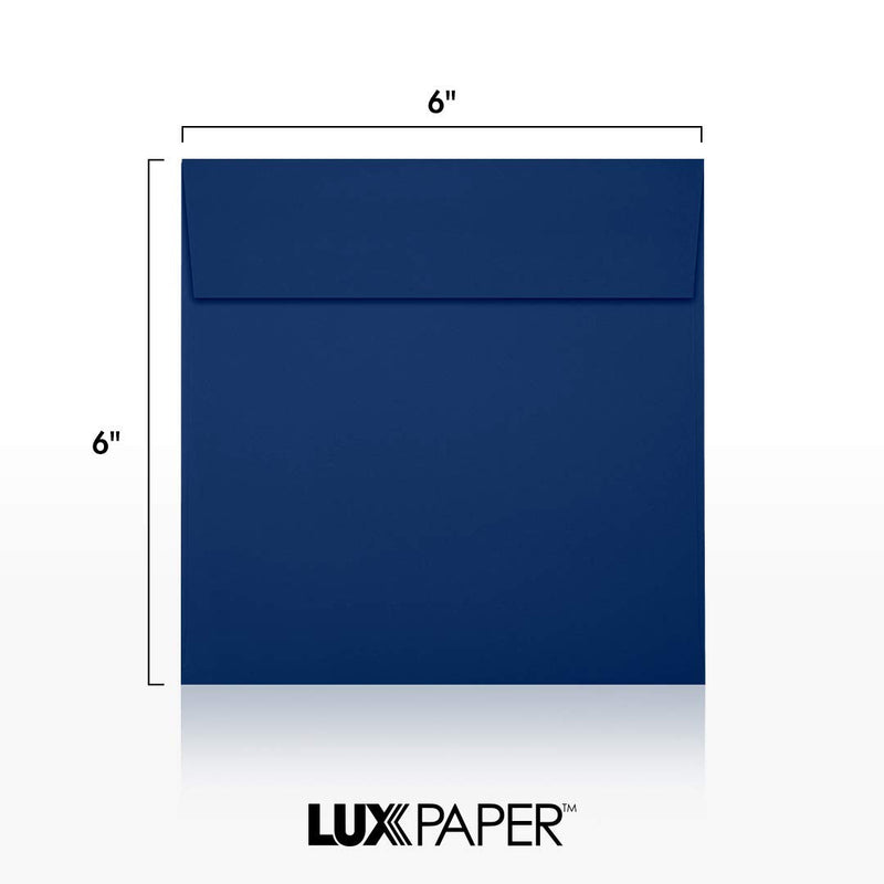 [Australia - AusPower] - 6 x 6 Square Envelopes - Navy (50 Qty) | Perfect for Invitations, Announcements, Greeting Cards, Photos | LUX-8525-103-50 50 Qty. 