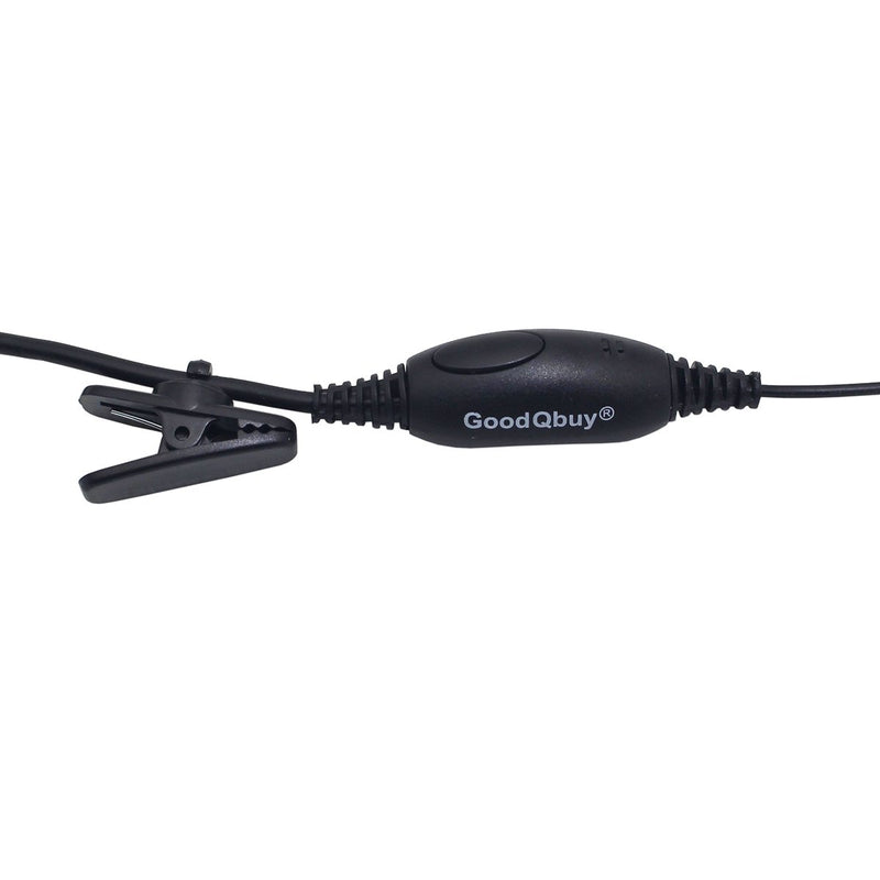 [Australia - AusPower] - GoodQbuy 2 Pin G Shape Clip-Ear Headset Earpiece is Compatible with Motorola BRP40 CP200 CP200D CP185 CLS1410 CLS1110 DTR650 RDU2020 RDU4100 RDU4160D RDU2080D RMU2040 RMU2080D CLS RDU RMM RMU(2 Pack) 