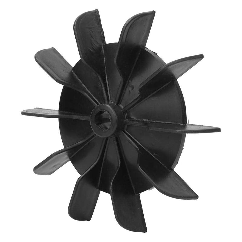[Australia - AusPower] - Air Compressor Motor Fan Blade, 13mm Dia Inner Hole + 145mm Dia Blade Round Shape Bore White Engineering Plastic, 5 Pcs Replacement Impeller 