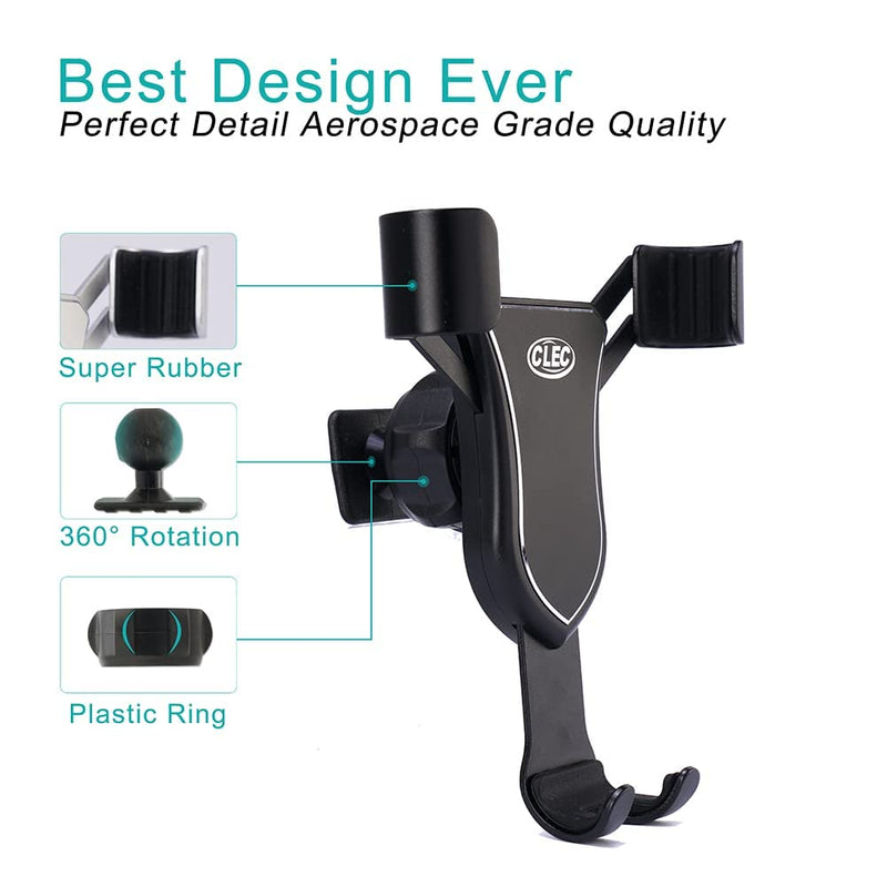 [Australia - AusPower] - BeHave Car Phone Holder fit for Audi Q5,Air Vent Phone Mount fit for Q5 2014-2017,Custom fit Phone Holder Compatible for All Phones Fit for AUDI Q5 2014-2017 