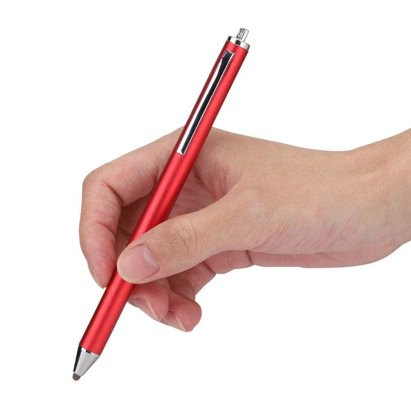 [Australia - AusPower] - fo sa Soft Head Stylus Universal Cloth Head Lightweight Touch Screen Stylus Pen for Smartphones/Tablet(Red) 
