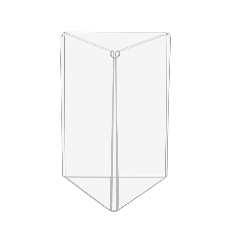 [Australia - AusPower] - Source One Three Panel Sided Acrylic Table Tent Sign Holder Table Top Menu Holder (5x7 Inch) 