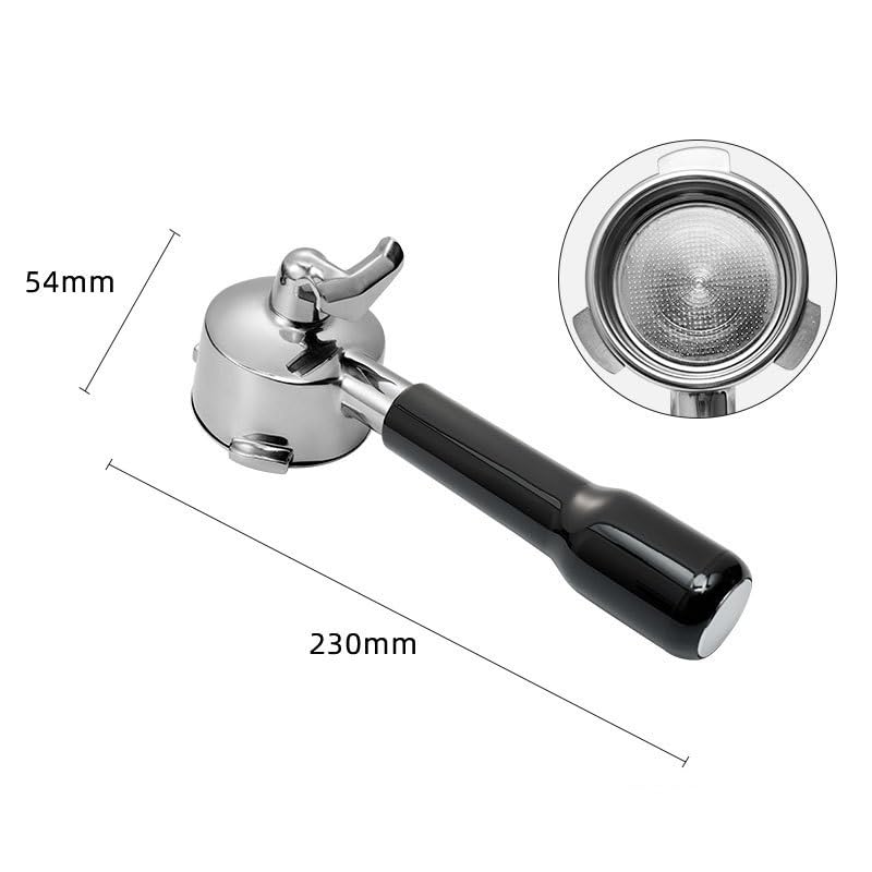 [Australia - AusPower] - 54mm Portafilter Double Spout Compatible with Breville Bambino Plus (BES500)/ Infuser (BES840XL) 54mm Breville Barista Series-ABS Handle 