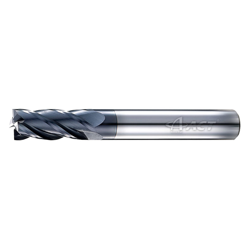[Australia - AusPower] - ACCUCUT I4KES 1/8 Carbide End Mill, 4 Flute, Square End, Ideal for Steel, Forge Steel, Copper and Alloys, 45 Degree Helix, (5 Pieces) 1/8 in 