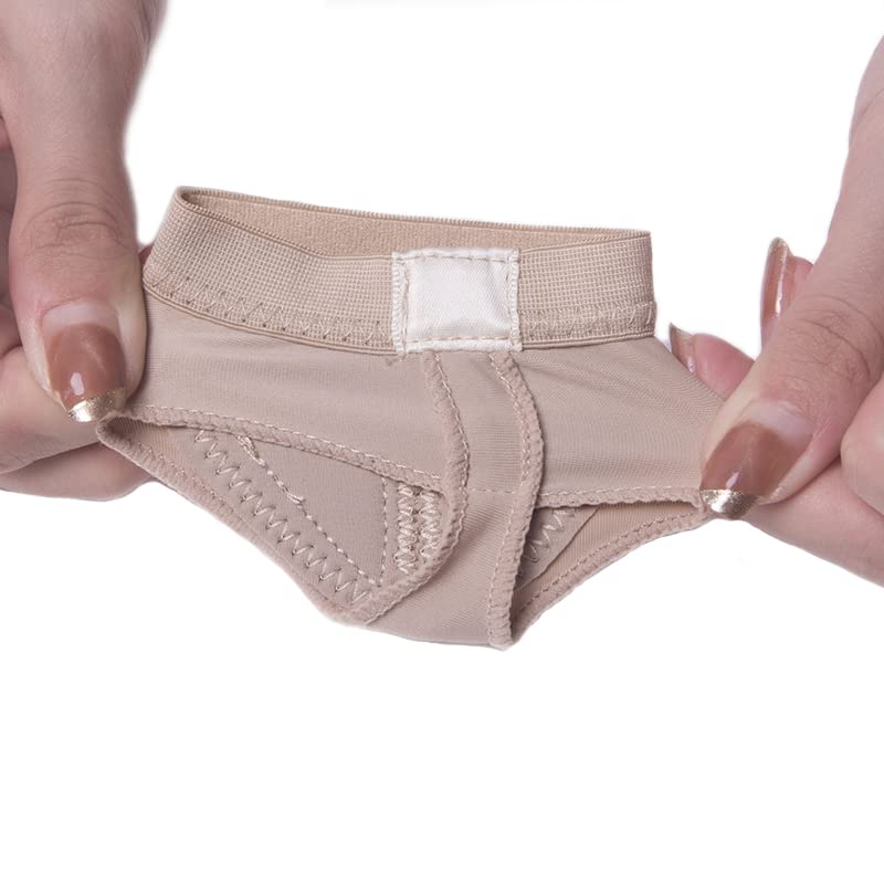 [Australia - AusPower] - DANCEYOU Foot Thongs 1/2 Pairs Professional Lyrical Paws Pads Ballet Belly Contemporary Dance Wear 5 Sizes for Kids Women and Men X-Small Lightbrown-upgraded 
