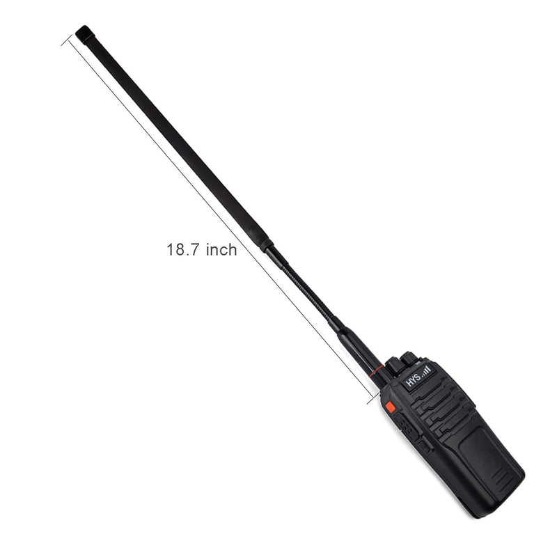 [Australia - AusPower] - TWAYRDIO SMA Female CS Tactical Antenna 18.7-inch Foldable 144/430MHz 2M/70CM Two-Way Radio Antenna for Baofeng UV-5R Series BF-888S GT-3 Kenwood Linton Radio 