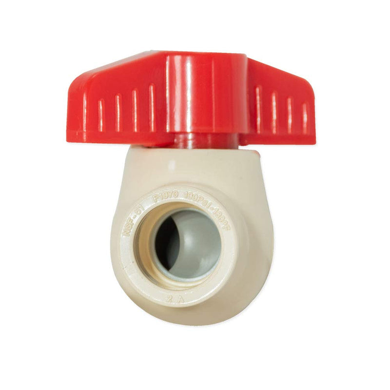 [Australia - AusPower] - Eastman 48636 Schedule 80 Cpvc Ball Valve , White , 1/2" Slip 