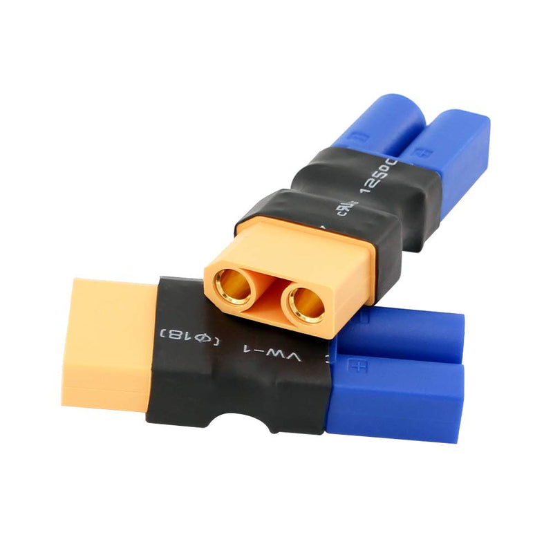 [Australia - AusPower] - 3pcs Male EC5 to XT90 / XT-90 Female - Heavy Duty Connector Adapter(BDHI-01) 