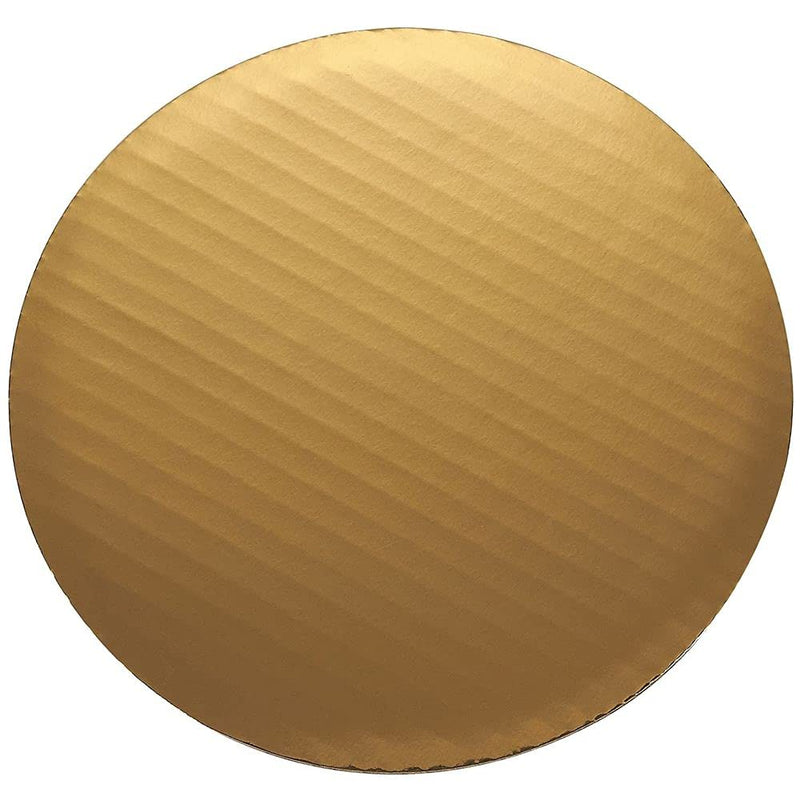 [Australia - AusPower] - Cake Boards - 12-Piece Cardboard Round Cake Circle Base, 8 Inches Diameter, Gold 