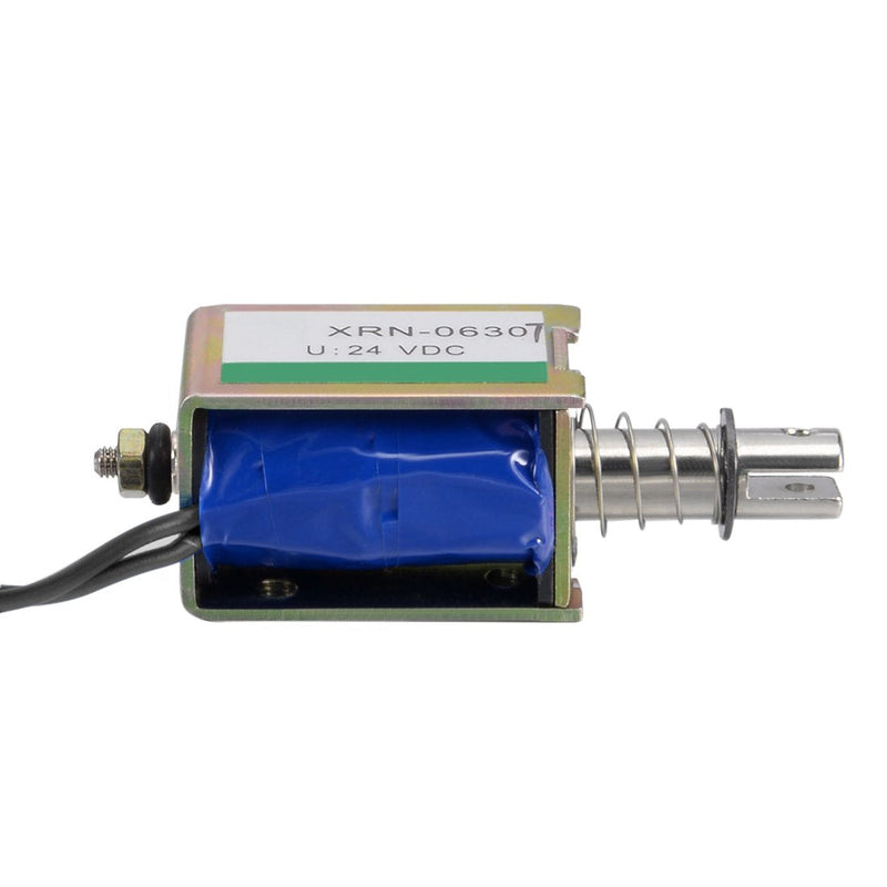 [Australia - AusPower] - uxcell DC 24V 10N 10mm Stroke Push Pull Type Open Frame Solenoid Electromagnet XRN-0630T 
