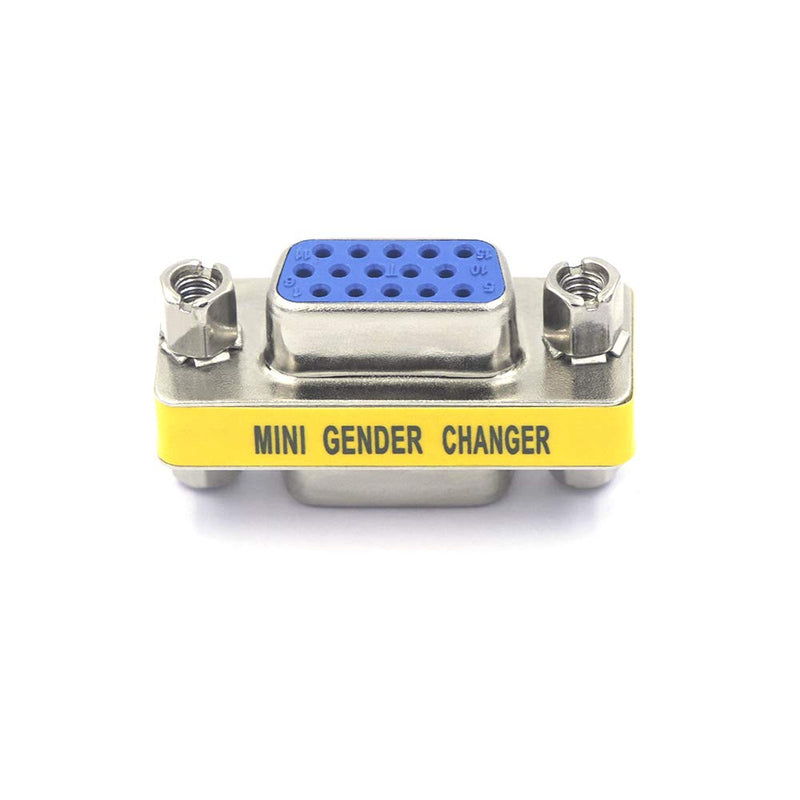 [Australia - AusPower] - VCE VGA Female to Female Adapter SVGA Coupler HD15 Mini Gender Changer VGA Cable Extender, 4 Pack 
