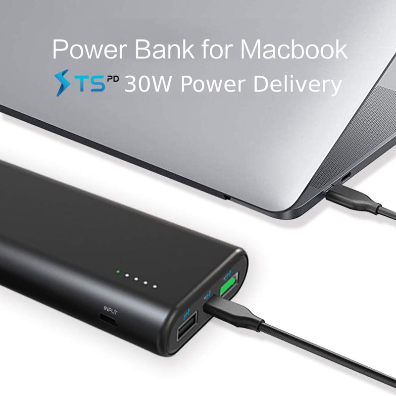 [Australia - AusPower] - Techsmarter 26800mAh 30W Power Delivery USB C PD Power Bank, Fast Charging Portable Phone Charger. Compatible with MacBook Air, Chromebook, iPad, iPhone, Samsung Galaxy, LG, Android, Motorola 