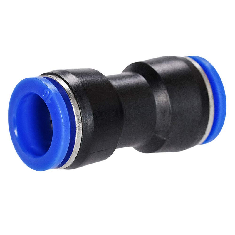 [Australia - AusPower] - JJDD Carkio Air Tool Fittings,20 X Air Piping 16mm to 16mm (5/8) Straight Push Connectors Plastic Push Tube Quick Connect Fittings Pneumatic Connectors Air Line Fittings Tube Fittings Push Lock 16mm 20pcs 
