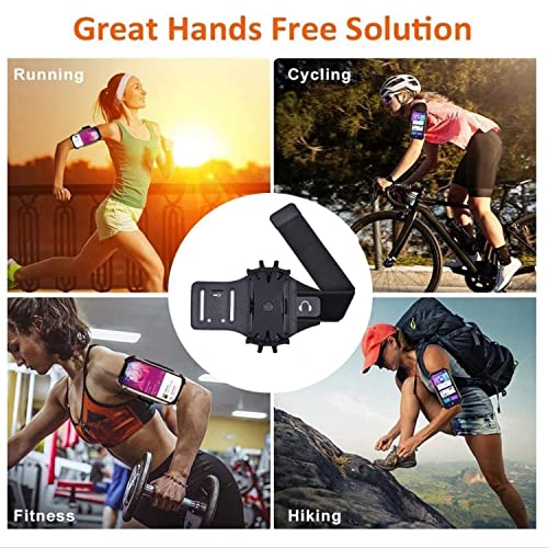 [Australia - AusPower] - Universal Running Armband, 360 Degree Rotation to Remove The Mobile Phone Holder Armband, Suitable for iPhone 11 12 X Xr Xs Max 11/12 Pro Samsung S9+ S10+ Plus 
