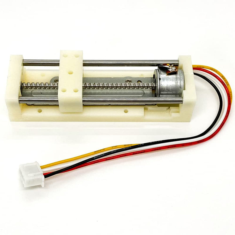 [Australia - AusPower] - DC 5V Micro 2-Phase 4-Wire Stepper Motor Linear Rail 48mm Stroke Linear Stage Actuator Lead Screw Slider Stepping Motor Small Electric Motor 18 Degree Step Angle 