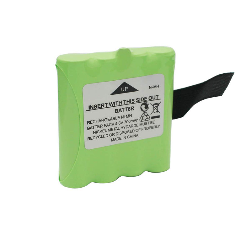 [Australia - AusPower] - Karier 2Pcs 4.8V 700mAh Ni-MH BATT6R Battery Pack for Midland Two Way Radio LXT500VP3 LXT500 LXT560VP3 LXT560 LXT535VP3 LXT535 LXT326 LXT380 LXT490 