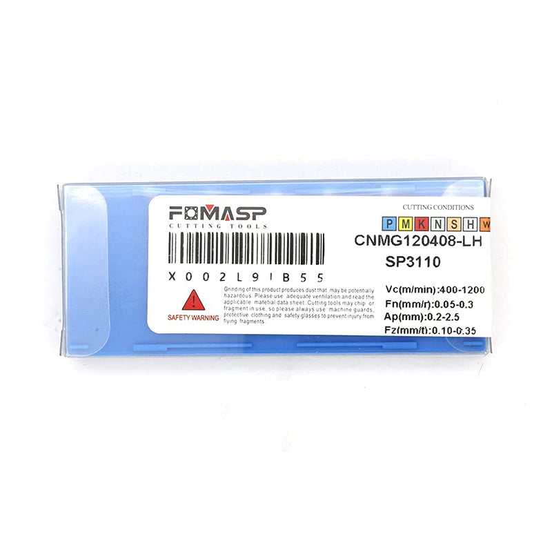 [Australia - AusPower] - FomaSP Carbide Inserts for Aluminum CNMG432 / CNMG120408 for Turning Cutting Tools 10 PCS 