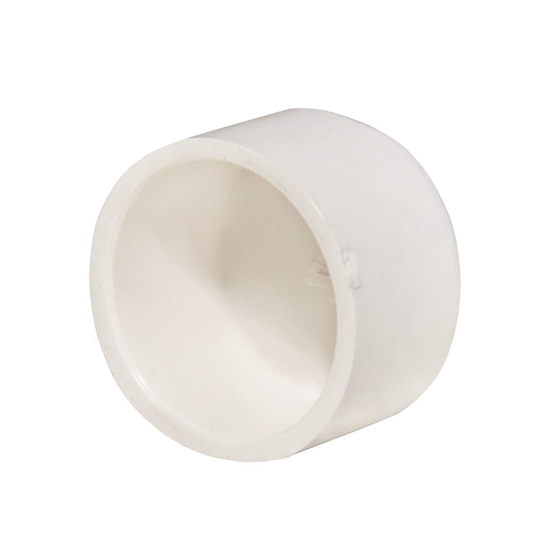 [Australia - AusPower] - FangKingNo 10pcs 1/2" White PVC Pipe End Cap Plug Adapter Pipe Fittings Slip (Socket) SCH40 Easy to Install, and High Tensile for Home or Industrial Use -10 Pack (0.5 Inch) 0.5 Inch 