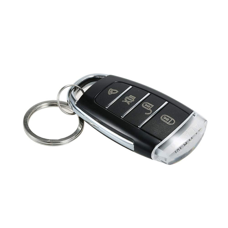 [Australia - AusPower] - Shkalacar Car Keyless Entry Security Alarm System, Universal Car Vehicle Security System Burglar Alarm Protection, Anti-Theft System with 2 Black&Silver Remote Control + Siren 
