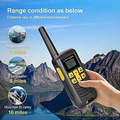 [Australia - AusPower] - LTPIONR Walkie Talkies for Adults with Long rang Two Way Radio Rechargeable… 