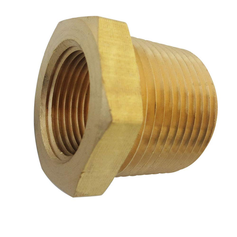 [Australia - AusPower] - TL TOOLEGIN 1/2" NPT Male x 1/4" NPT Female Brass Bushing Reducer Reducing Pipe Adapter Fitting 5pcs 1200 PSI 1/2" npt male to 1/4" npt female 