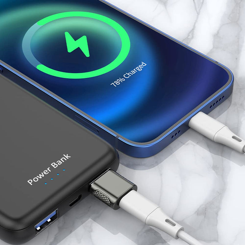 [Australia - AusPower] - AuviPal USB C Female to USB Male Adapter 2 Pack, USB A Charger to USB Type C Cable Converter for Apple Watch iWatch Series 7 SE, iPhone, AirPods, iPad, Samsung and More 