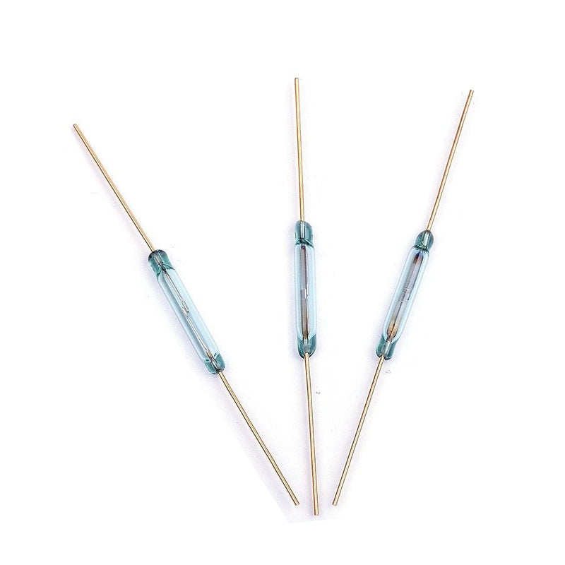 [Australia - AusPower] - Cylewet 15Pcs Reed Switch with Gilded Lead Normally Open (N/O) Magnetic Induction Switch Electromagnetic for Arduino (Pack of 15) CYT1065 