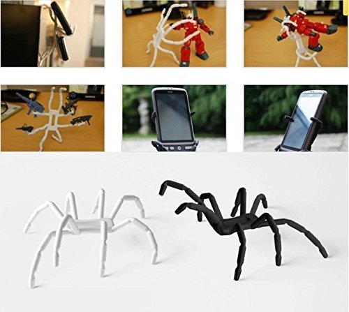 [Australia - AusPower] - LingsFire Universal Multi-function Spider Flexible Phone Car Holder hanging Mount and Stand for iPhone 4/4S/5/5S and samsung Andriod Phones in Car Bicycle Desk Plane (White) 