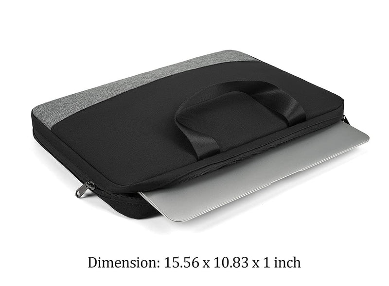 [Australia - AusPower] - 15.6 inch Laptop Case, Slim Laptop Briefcase Bag for HP 15.6 inch Laptop/HP ENVY X360, Acer Aspire 5 Slim/Chromebook 15, ASUS VivoBook 15, DELL, 15.6 inch Laptop Carry Bag, Black 14-15.6 Inch 