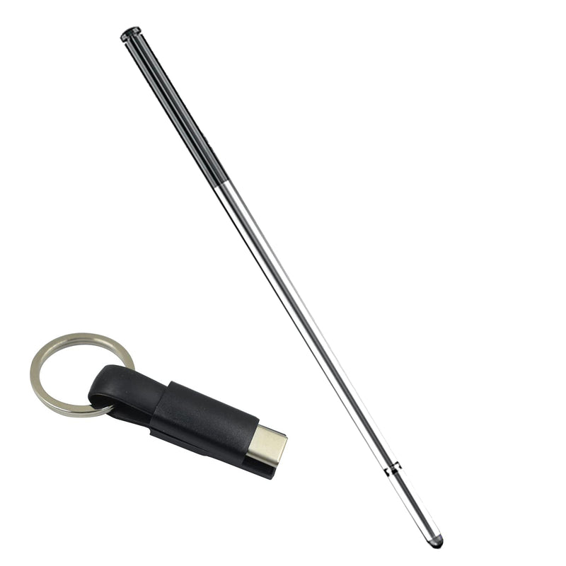 [Australia - AusPower] - Black for Moto G Stylus 5G Pen Replacement LCD Touch Pen Part for Motorola Moto G Stylus 5G XT2131 Touch Pen with 1 Pcs Type-C Cable 