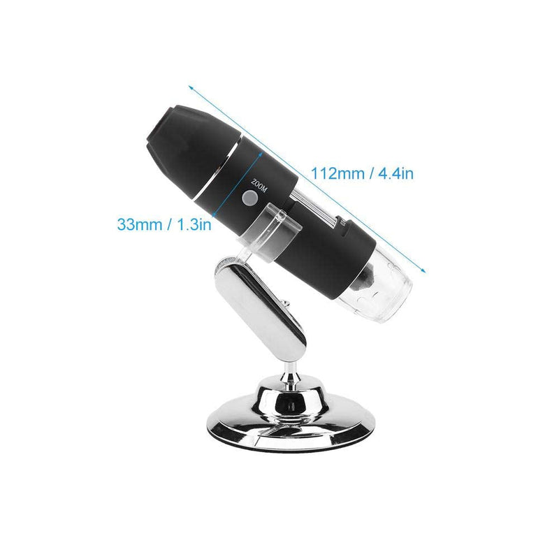 [Australia - AusPower] - Digital Microscope, Walfront Handheld Digital Electronic Microscope 1000X Magnifier 8 LED Adjustable Observation Stand Analog AV Output for TV(US Plug, 110V) 