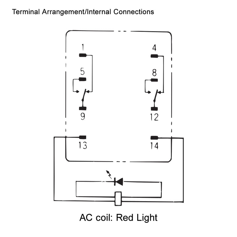 [Australia - AusPower] - Baomain Power Relay MY2N-GS AC 220V-240V Coil LED Indicator 8 pin Terminal with DIN Rail PYF8A Socket Base 