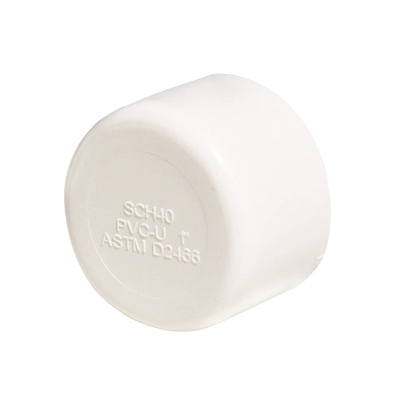 [Australia - AusPower] - FangKingNo 10pcs 1/2" White PVC Pipe End Cap Plug Adapter Pipe Fittings Slip (Socket) SCH40 Easy to Install, and High Tensile for Home or Industrial Use -10 Pack (0.5 Inch) 0.5 Inch 