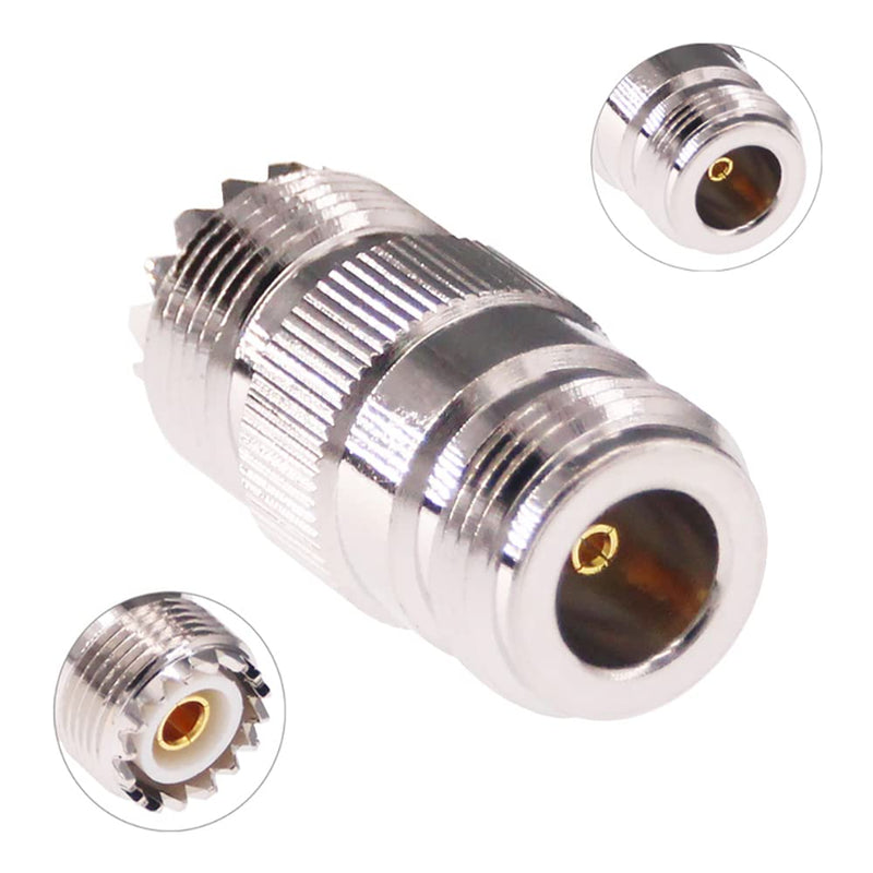 [Australia - AusPower] - RFaha 4pcs N Type Male/Female to UHF PL-259 SO-239 M/F RF Coaxial Adapter Connector Kit(F36-4) 