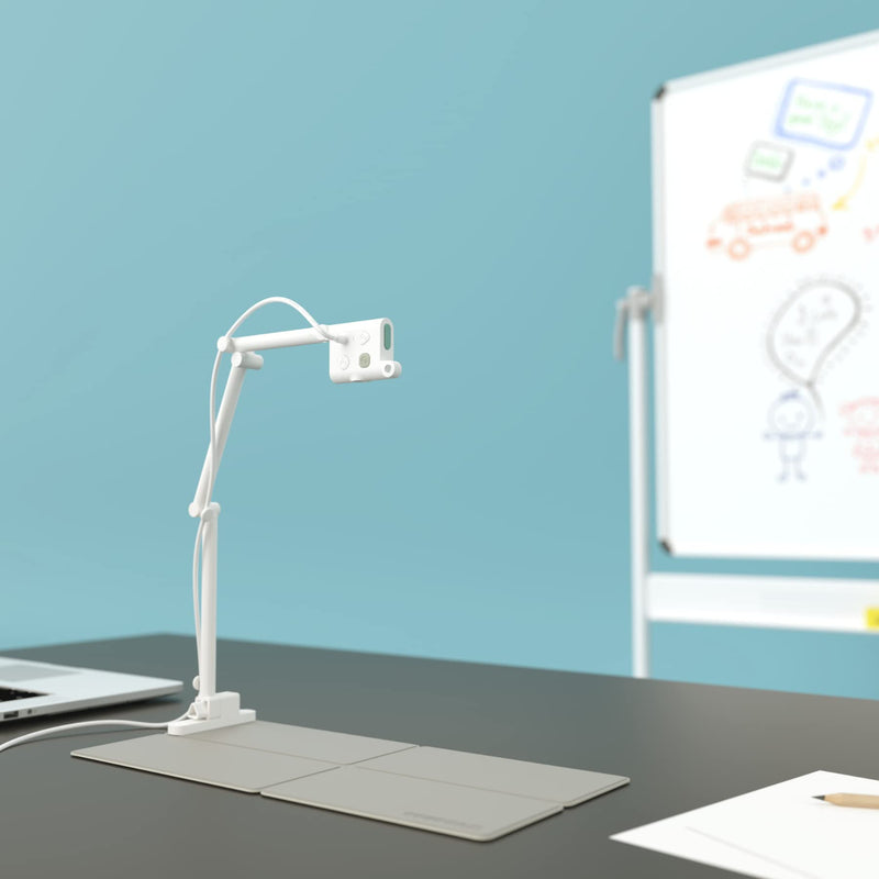 [Australia - AusPower] - OKIOLABS OKIOCAM S USB 2-in-1 Webcam & Document Camera for Distance Learning, Video Conferencing, Remote Working, Stop Motion, Time Lapse, Overhead Video Recording, Super High Definition 1440p 