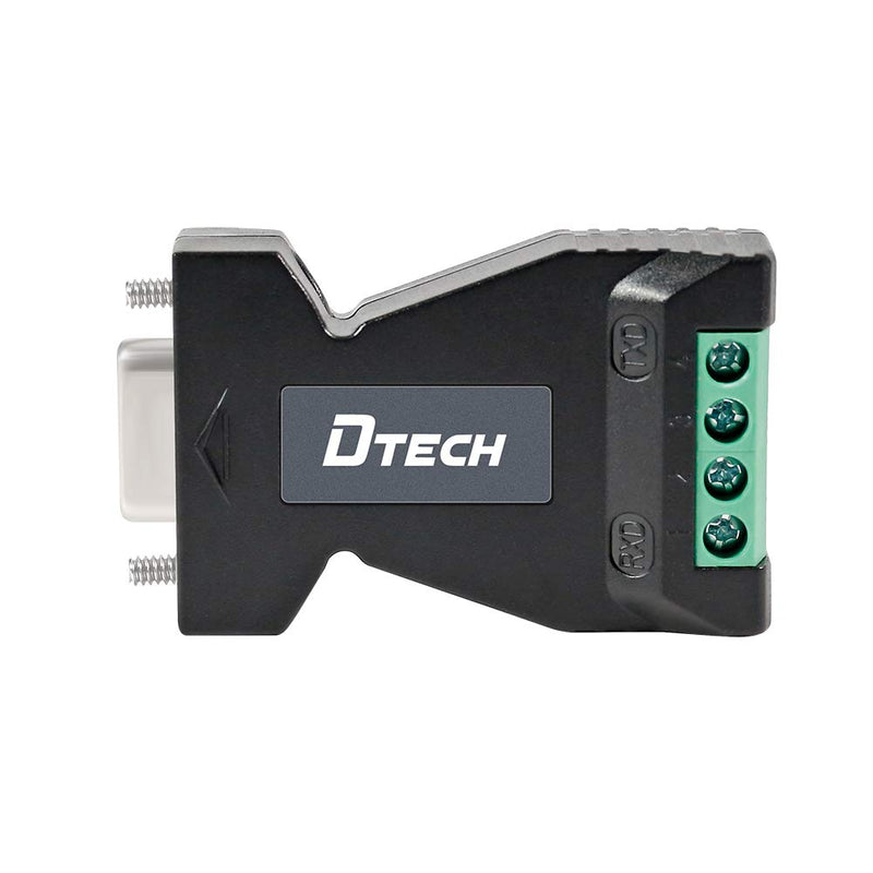 [Australia - AusPower] - DTECH RS232 to RS485 Converter Serial Adapter with 4 Position Terminal Block for Long Haul Data Communication Supports 600W Anti-Surge 