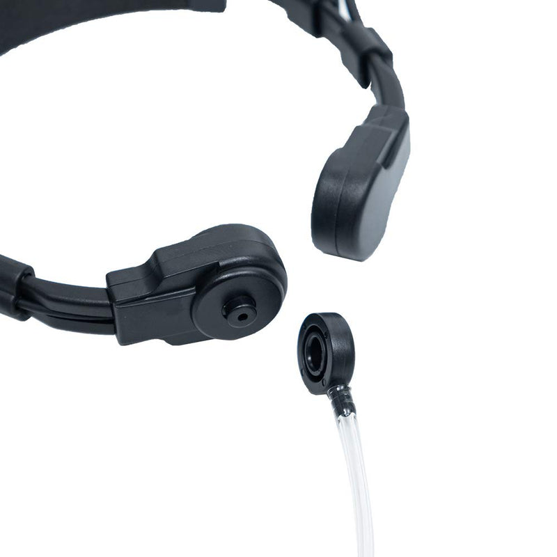 [Australia - AusPower] - Caroo Tactical Throat Mic Headset Earpiece with with U94 Tactical PTT Compatible for Baofeng UV-5R BF-888S BF-F8HP BF-F9 UV-82 UV-82HP UV-82C Kenwood Walkie Talkies 2 Way Radio 