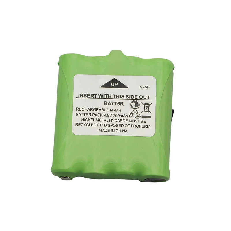 [Australia - AusPower] - Karier 2Pcs 4.8V 700mAh Ni-MH BATT6R Battery Pack for Midland Two Way Radio LXT500VP3 LXT500 LXT560VP3 LXT560 LXT535VP3 LXT535 LXT326 LXT380 LXT490 
