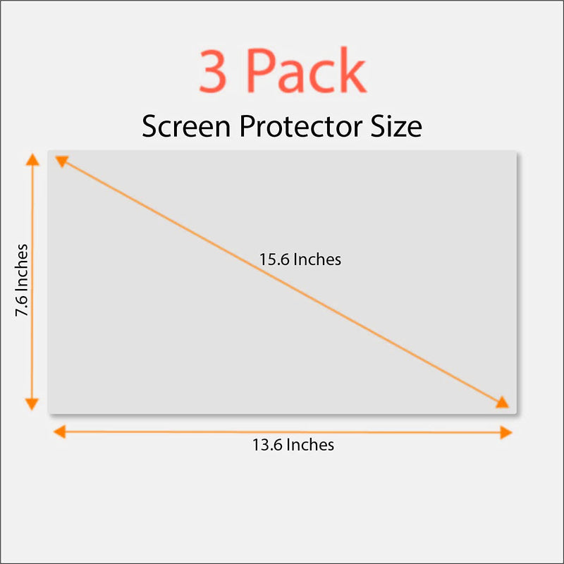 [Australia - AusPower] - Anti Blue Light Screen Protector (3 Pack) for 15.6" Lenovo Chromebook, 15.6" Acer Chromebook, 15.6" Asus Chromebook, 15.6" Samsung Chromebook, 15.6" Dell Chromebook, 15.6" HP Chromebook 