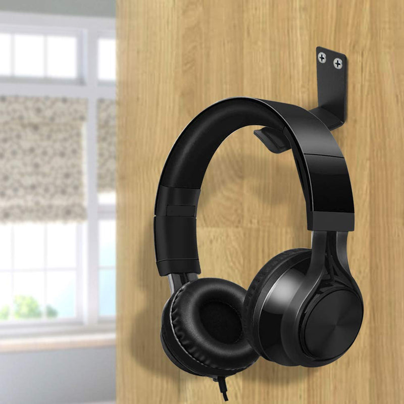 [Australia - AusPower] - Over Ear Headphones with Aluminum Headphone Stand Hanger, SourceTon 3.5mm Gaming Headset Noise Isolating with Mic and Volume Control for TV, PC and Cell Phone 