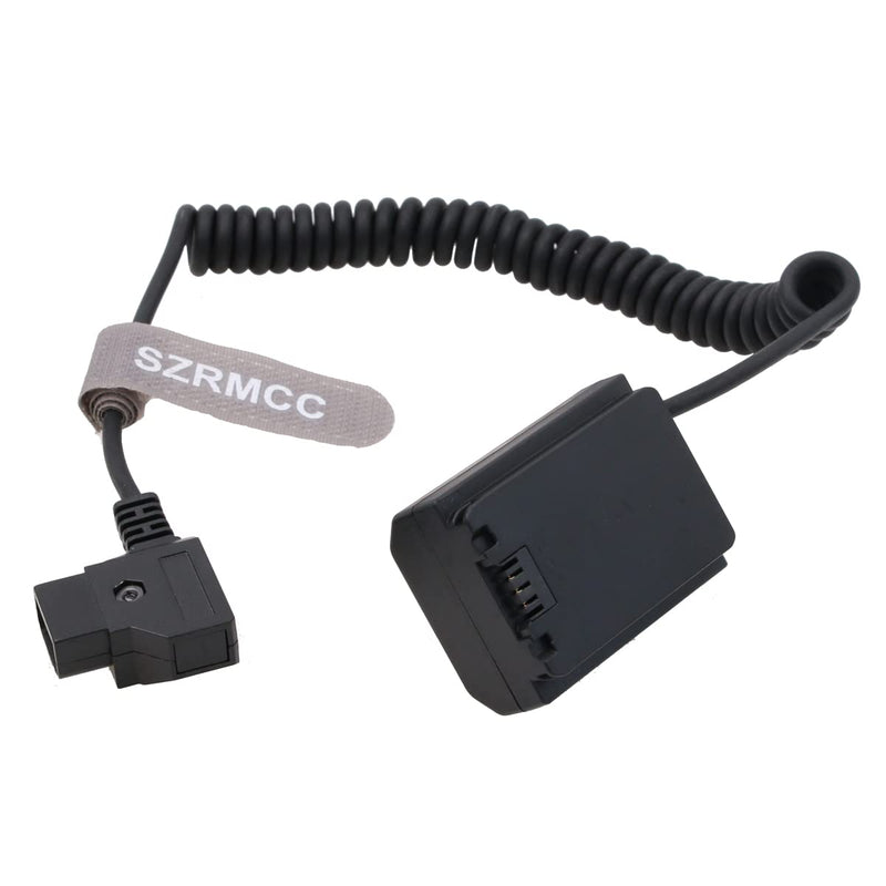 [Australia - AusPower] - SZRMCC D-tap 2 Pin Male to NP FZ100 DC Coupler Dummy Battery Coiled Power Cable for Sony A9 A7III A7RIII A7RIV A7SIII Camera (Coiled Cable) Coiled Cable 
