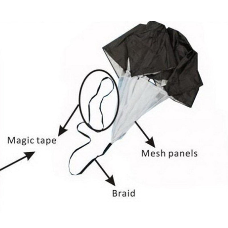 [Australia - AusPower] - EastyGold Running Speed Chute Resistance Parachute 56 inch Powerchute Umbrella Training Sprint Power Soccer Trainer for Runner, Football, Soccer Drilling 