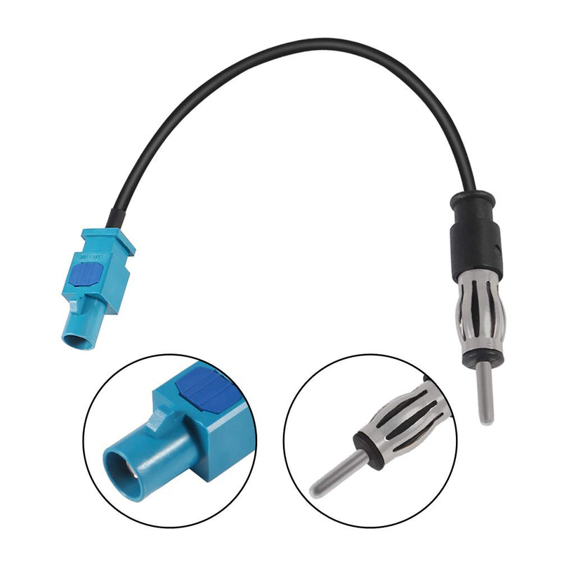 [Australia - AusPower] - Universal Vehicle Car Stereo Audio FM AM Radio Antenna Adapter Cable Fakra Z Male to Motorola DIN Plug Connector Cable Compatible with Car Stereo Audio HD Radio Head Unit CD Media Player Receiver 