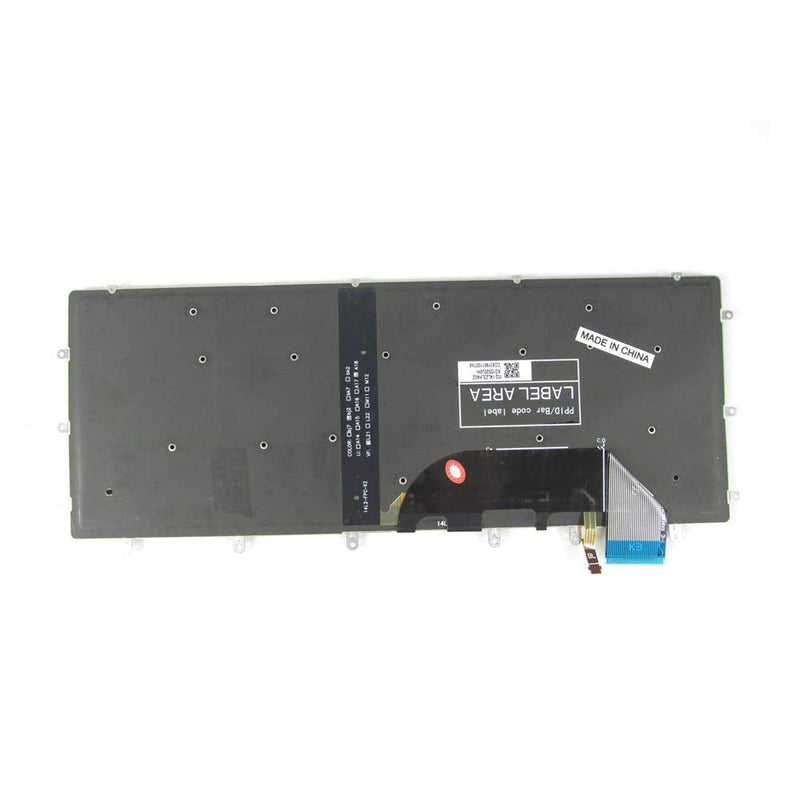 [Australia - AusPower] - New Keyboard Compatible with DELL P55F P56F 0GDT9F GDT9F NSK-LV0BW, XPS 15 9550 15BR N7547 N7548, 15 7558, 15 7568, Inspiron 15 7000 15-7558 15-7568 with Backlit, no Frame Black US 