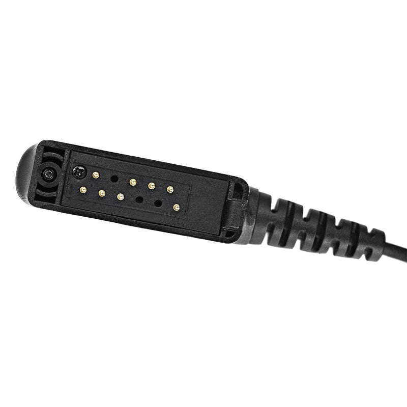 [Australia - AusPower] - WODASEN G Shape Earpiece for Sepura STP8000 STP8030 STP8035 STP8038 Walkie Talkie Radio with Reinforced Cable & Noise Canceling Mic (1 Wire-G Shape-Pogo Pin) 