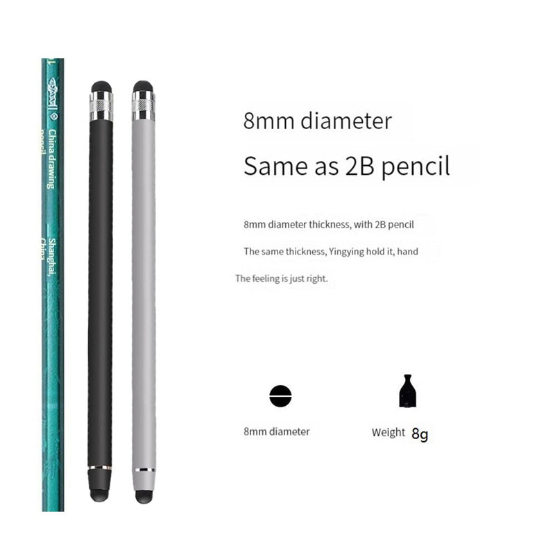 [Australia - AusPower] - Stylus Pens for Touch Screens(5 Pack), 10 Replaceable Tips High Precision Capacitive Stylus Pen for iPad iPhone Android Tablets and All Universal Touch Screen Devices Black/silver/red/purple/blue 