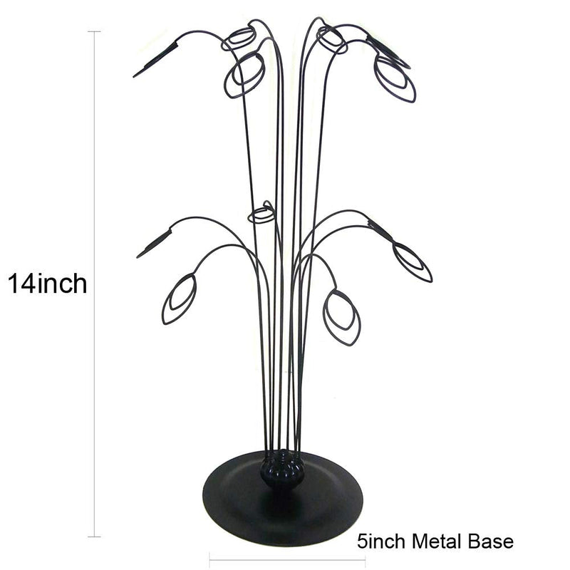 [Australia - AusPower] - HOHIYA Photo Tree Holders Gift Card Money Picture Display Stand Christmas Wedding Greeting Birthday Party Gift Black 14 inch Black 