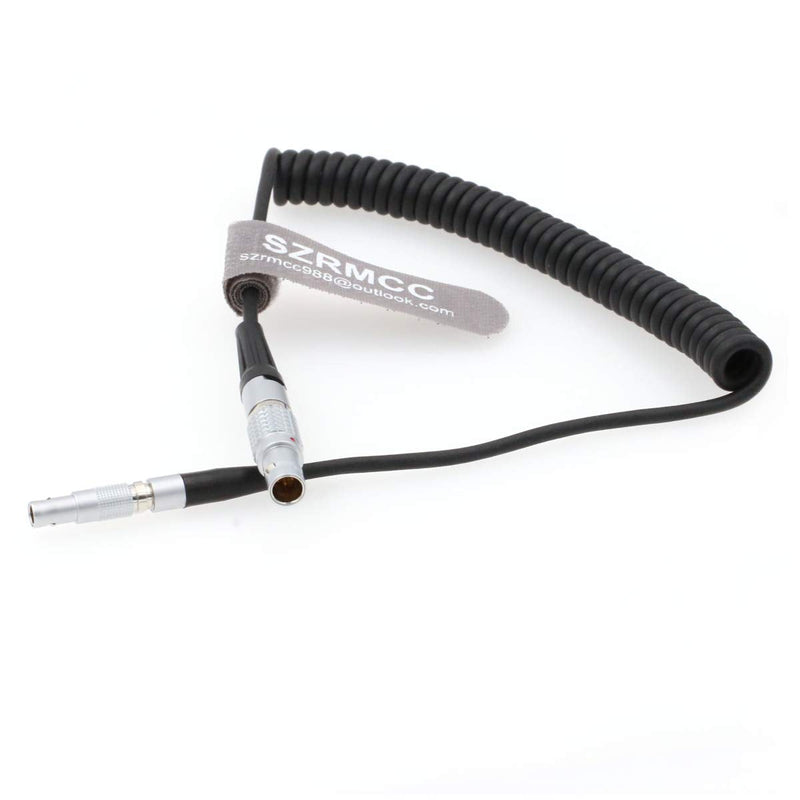 [Australia - AusPower] - SZRMCC Ambient Lockit Sound Devices 0B 5 Pin to 00B 4 Pin TimeCode Input Cable for Red Epic Camera (Coiled Cable) Coiled Cable 