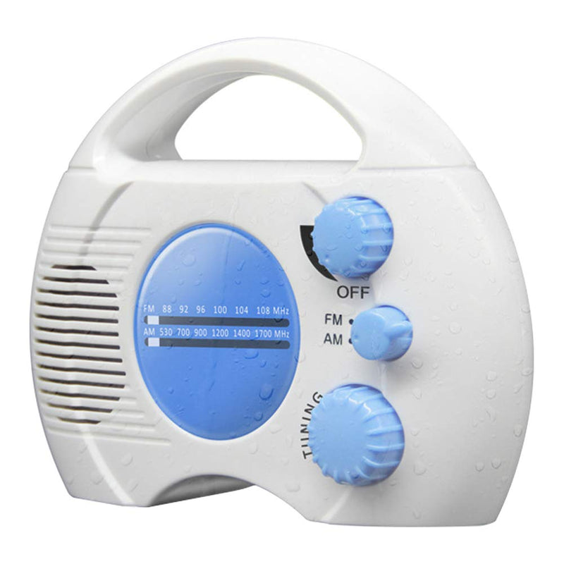 [Australia - AusPower] - Etiger AM FM Hanging Shower Radio-Wireless Mini Portable Waterproof Battery Operated Radio Speaker for Home, Beach, Hot Tub, Bathroom, Outdoor 5.91 x 2.17 x 4.92inch 